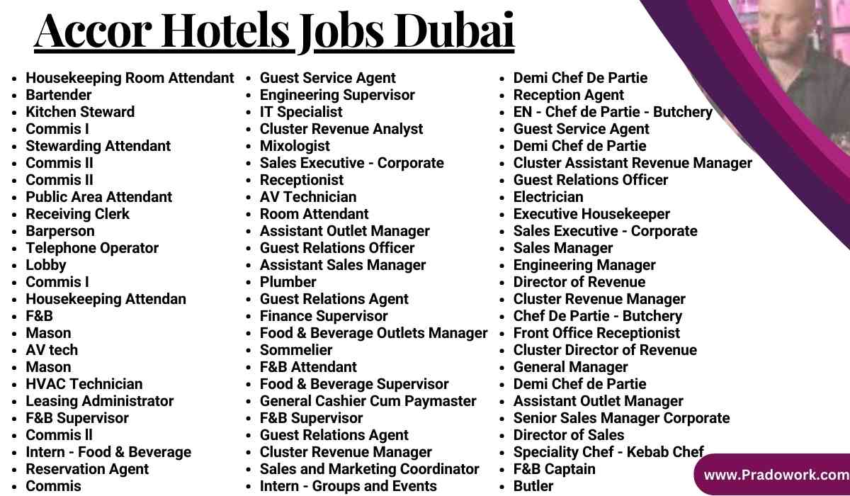 Accor Hotels Jobs Dubai