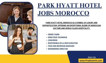 Park Hyatt hotel Jobs Morocco