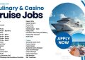 Culinary & Casino Jobs at Cruise Apply Now!